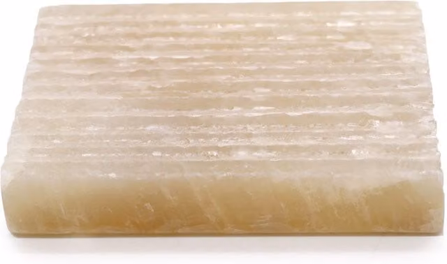 KDMD Honey Onyx Square Soap Dish in Beige Stone