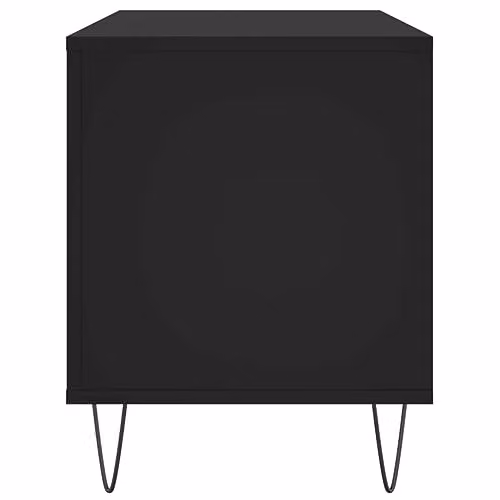 vidaXL Record Cabinet in Black MDF, W/D/H: 100 x 38 x 48 cm – 4