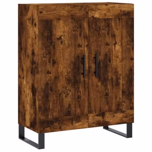 vidaXL Classic Sideboard in Smoked Oak, Brown, W: 69.5 cm, D: 34 cm, H: 90 cm – 1