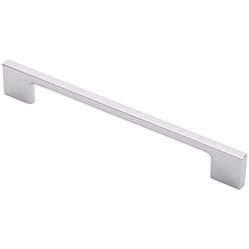 Loops Slim D-Shape Pull Handle in Polished Chrome, 190mm Length with 160mm Fixing Centres