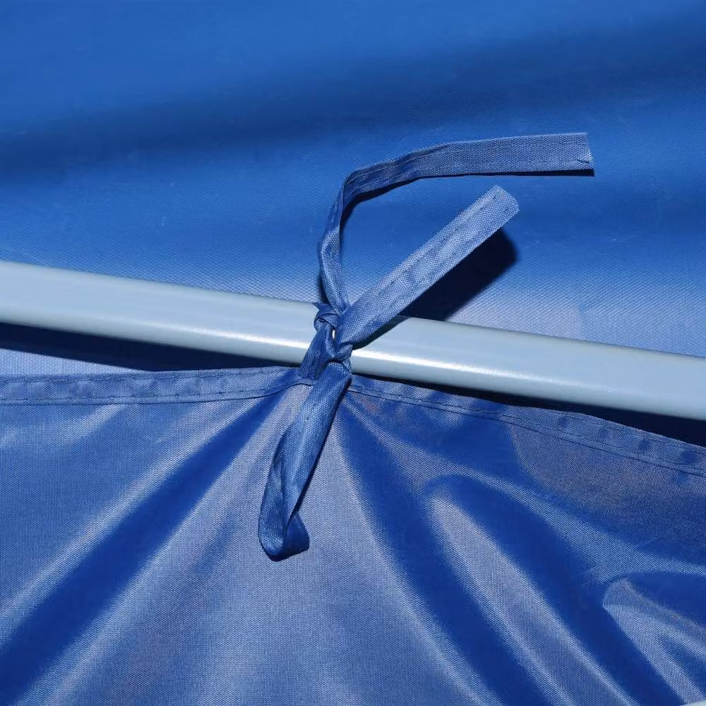 Berkfield Home Durable Folding Pop-up Party Tent with 8 Sidewalls, Blue, W/D/H: 9 x 3 x 2.91 m – 3