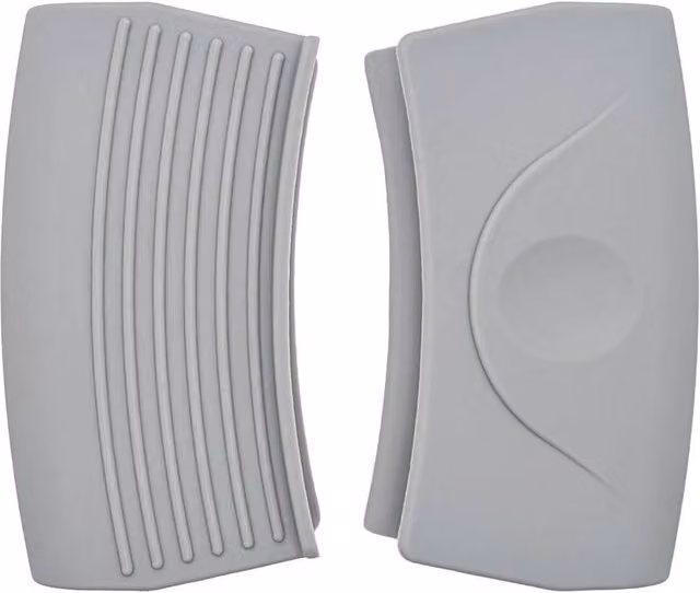 Havendro 2-Pack Silicone Pot Handle Covers in Grey, W: 7.5 cm, D: 4.5 cm – 1