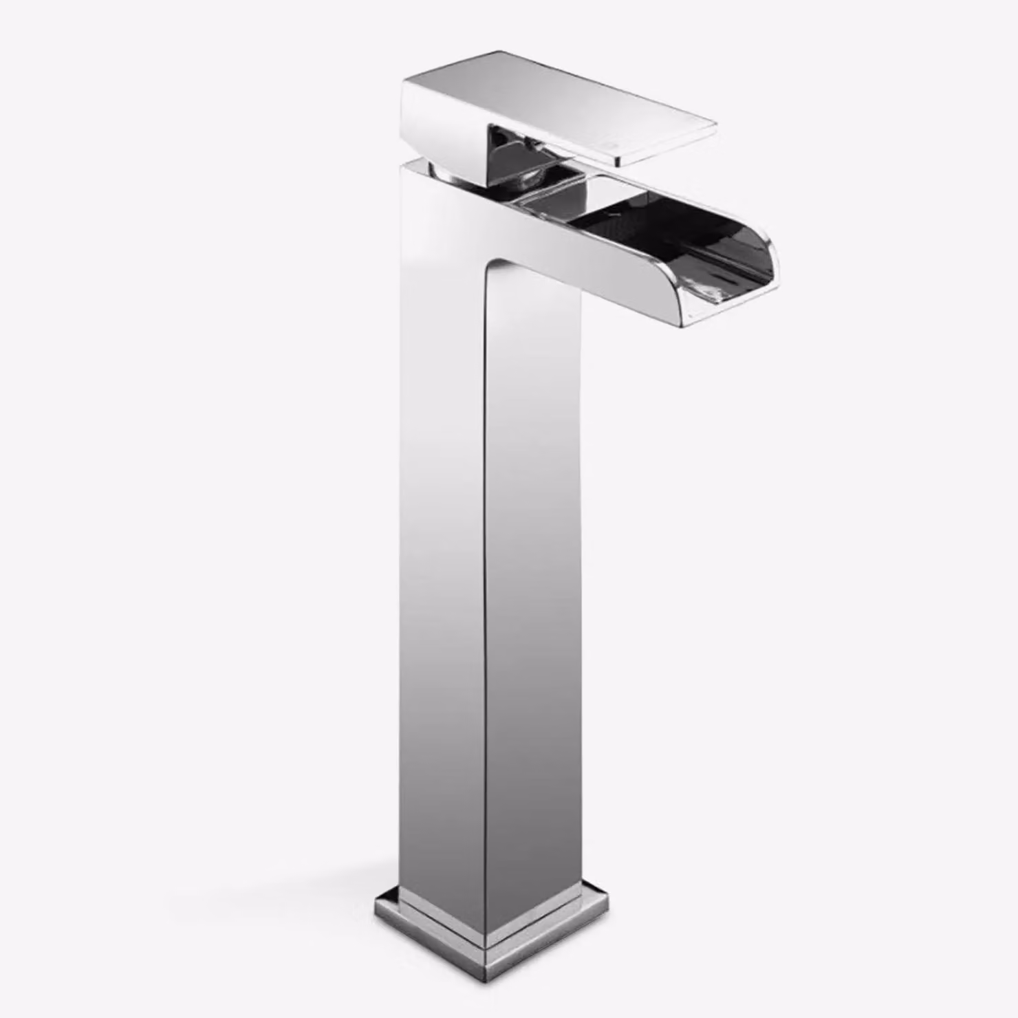 Nes Home Chrome Tall Waterfall Basin Mono Mixer Tap in Silver, H 31.0 x W 25.5 x D 11.0 cm – 2