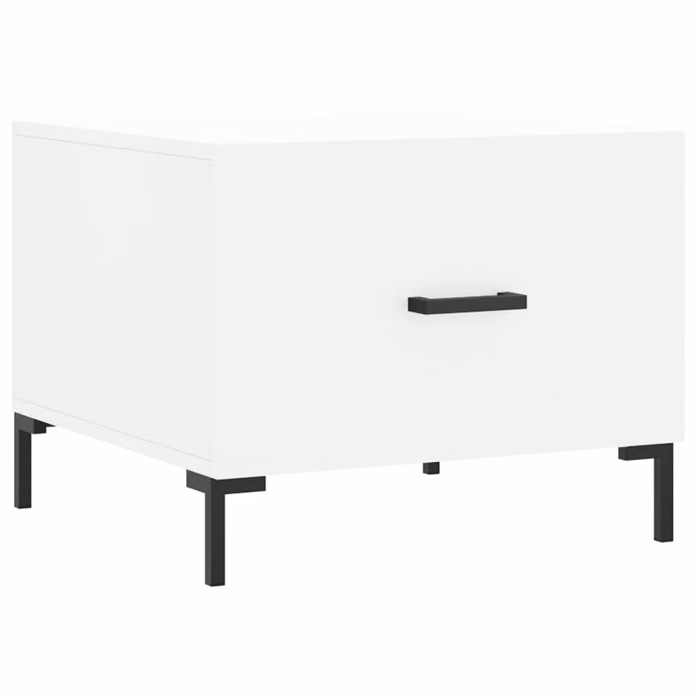 Berkfield Home Modern White Square Coffee Table W/D/H: 50 x 50 x 40 cm – 2