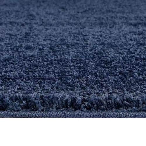 My Mat Blue Round Non-Slip Shaggy Pile Rug, Diameter: 100 cm – 4