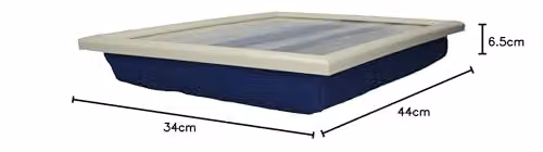 Creative Tops Blue Abstract Geometric Lap Tray, W: 44 cm, D: 34 cm – 2