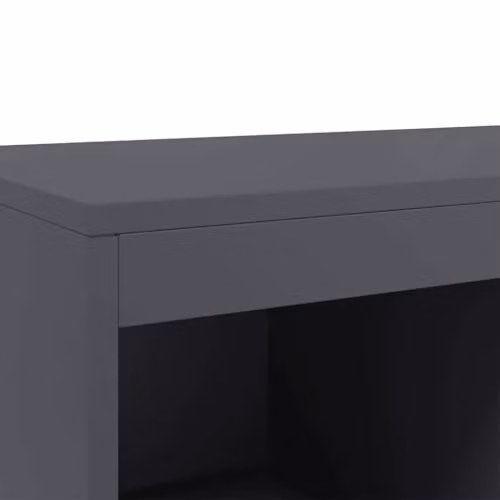 vidaXL Modern Anthracite Steel Highboard with Internal Shelves and Drawers, W/D/H: 68.5 x 39 x 111.5 cm – 4
