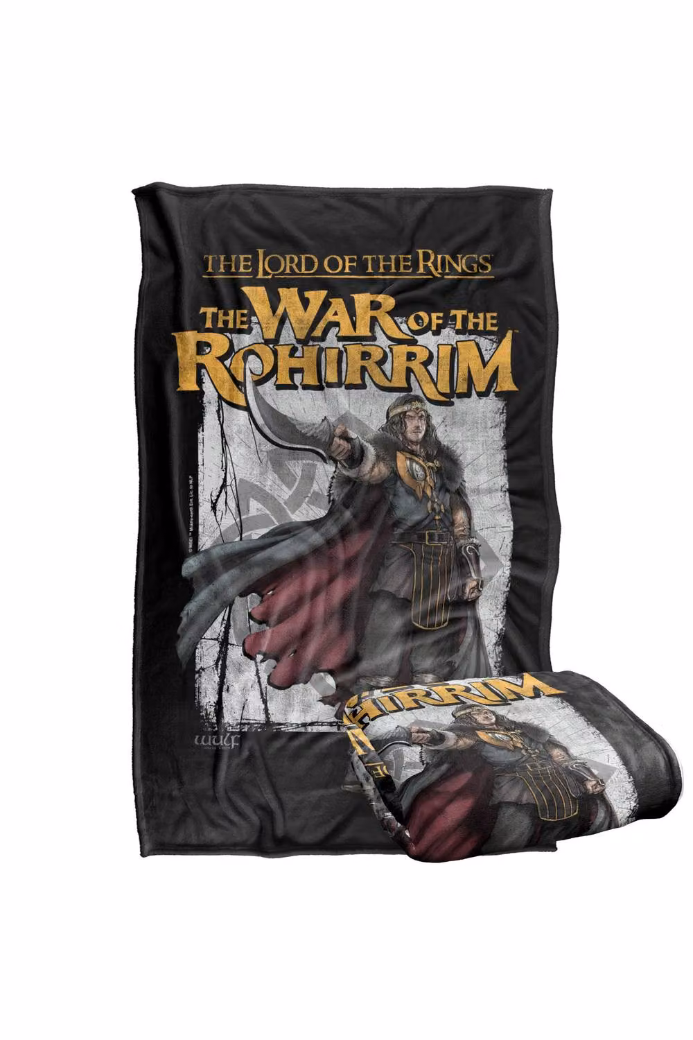LOGOVISION Lord of the Rings War of the Rohirrim Wulf Homage Super Soft Fleece Throw Blanket, Multicolour, W: 91 cm, D: 147 cm – 7