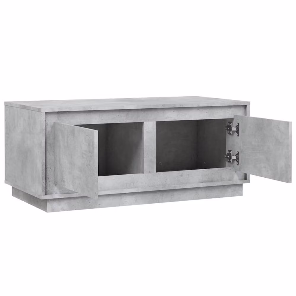 Berkfield Home Concrete Grey Coffee Table in Engineered Wood, W: 102 cm, D: 50 cm, H: 44 cm – 2