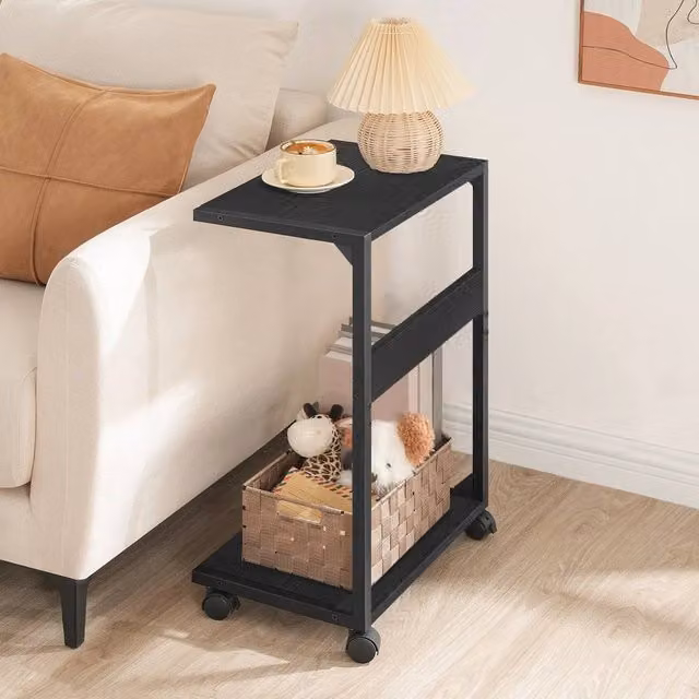 SPETLEK Metal PC Trolley with Lockable Castors in Black