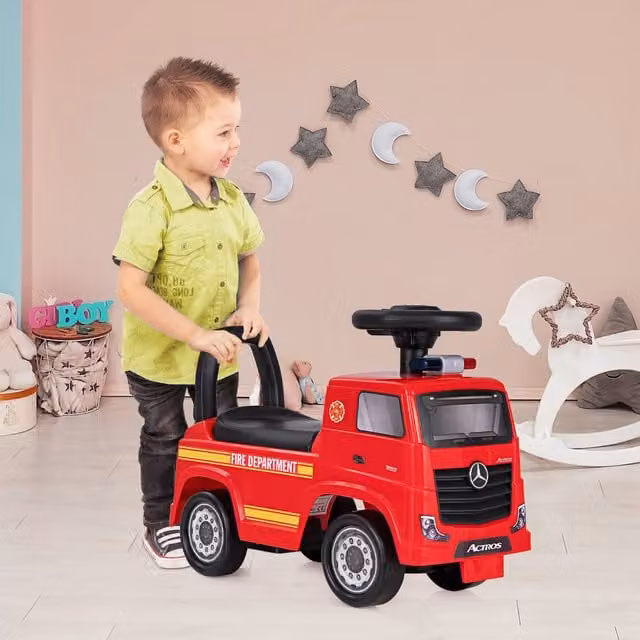 Costway Mercedes Ride On Car with Light and Sound Effects, Red