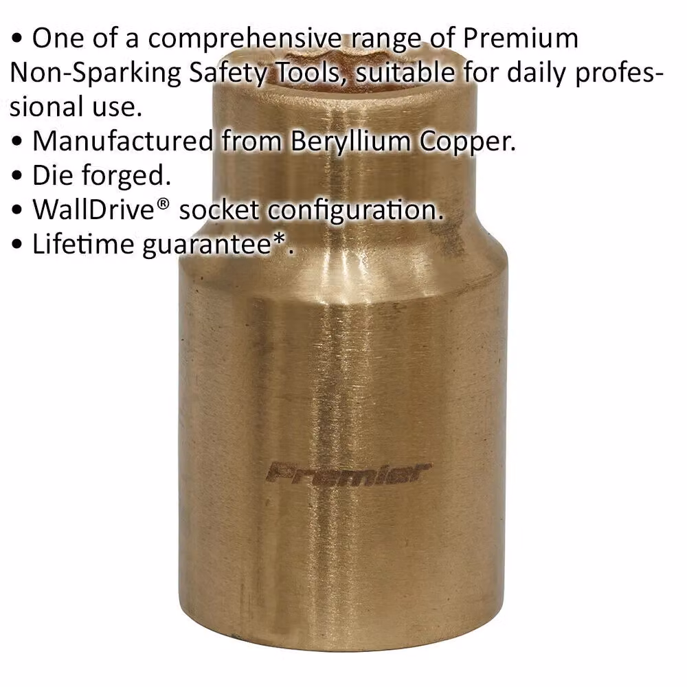 Loops 12mm Non-Sparking WallDrive Socket 1/2 inch Square Drive Beryllium Copper – 2