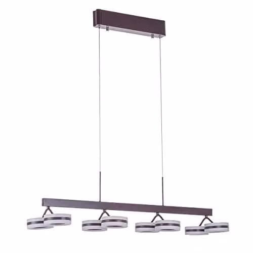 Netlighting Italux Metis Modern LED Suspended Pendant Light in Bronze with Warm White 3000K 2450lm