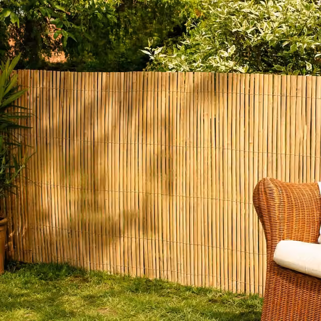 Garden Mile Woven Reed Garden Screening Fencing Divider, Brown, W/H: 300 x 100 cm