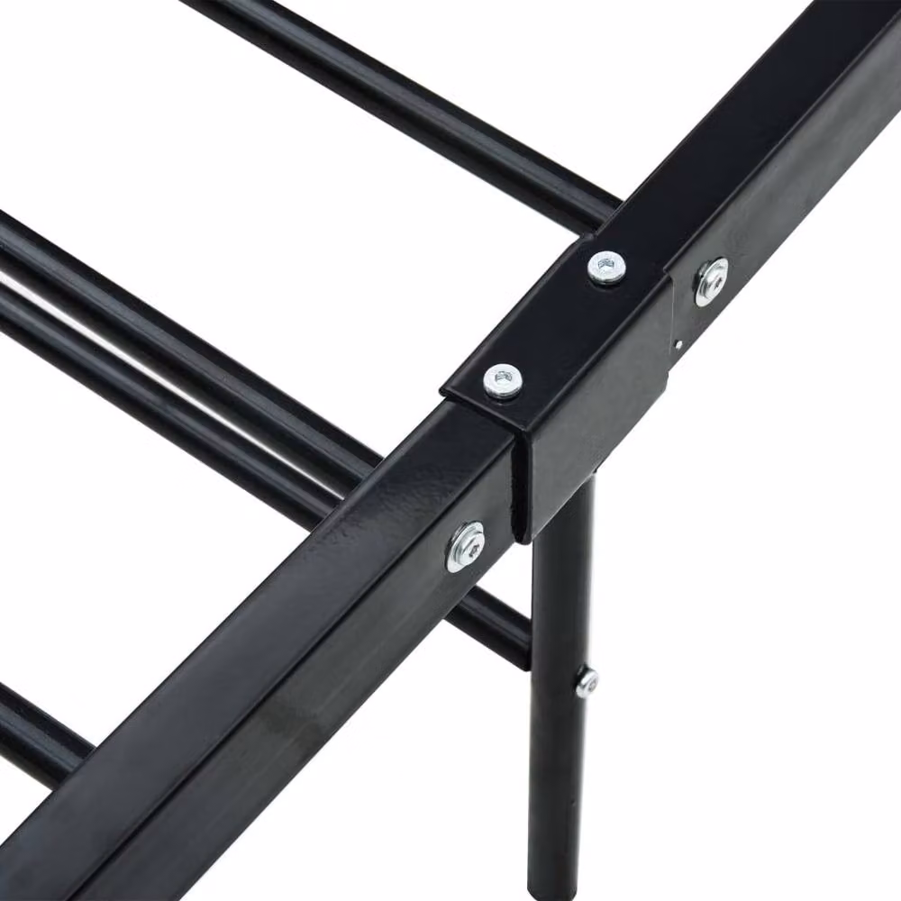 Berkfield Home Black Metal Bed Frame W/D/H: 100 x 200 cm – 3