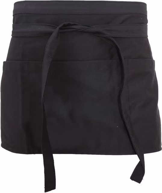 Dennys Women's Money Pocket Workwear Apron, Black, Pack of 2