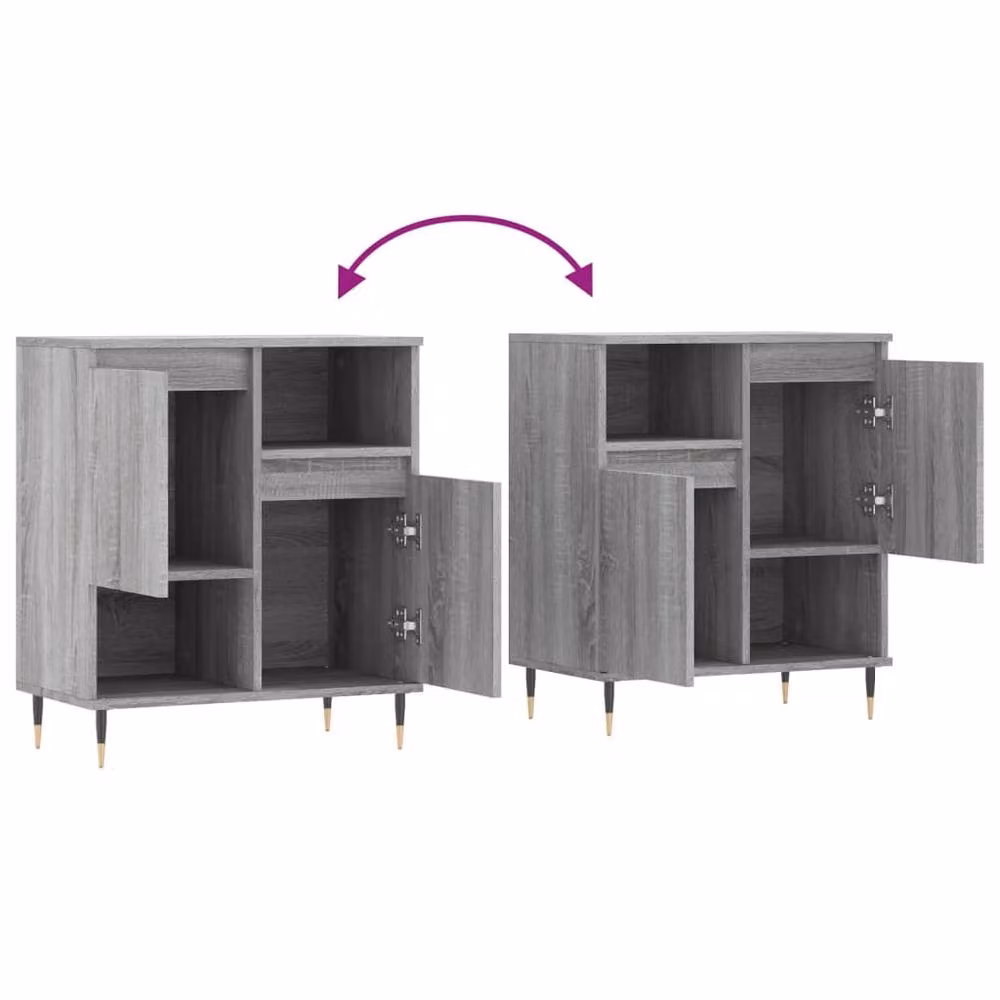Berkfield Home Sonoma Grey Sideboard in Engineered Wood W/D/H: 60 x 35 x 70 cm – 3