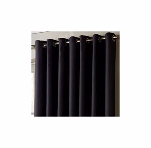 Alan Symonds Blackout Eyelet Curtains in Anthracite, W: 168 cm, H: 137 cm