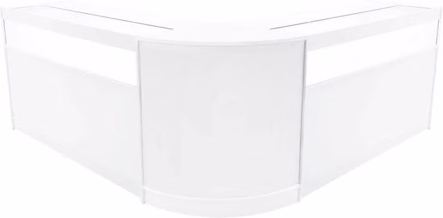 Monstershop Iris LED Shop Counter Set CM60 and 2 x B1500 in White