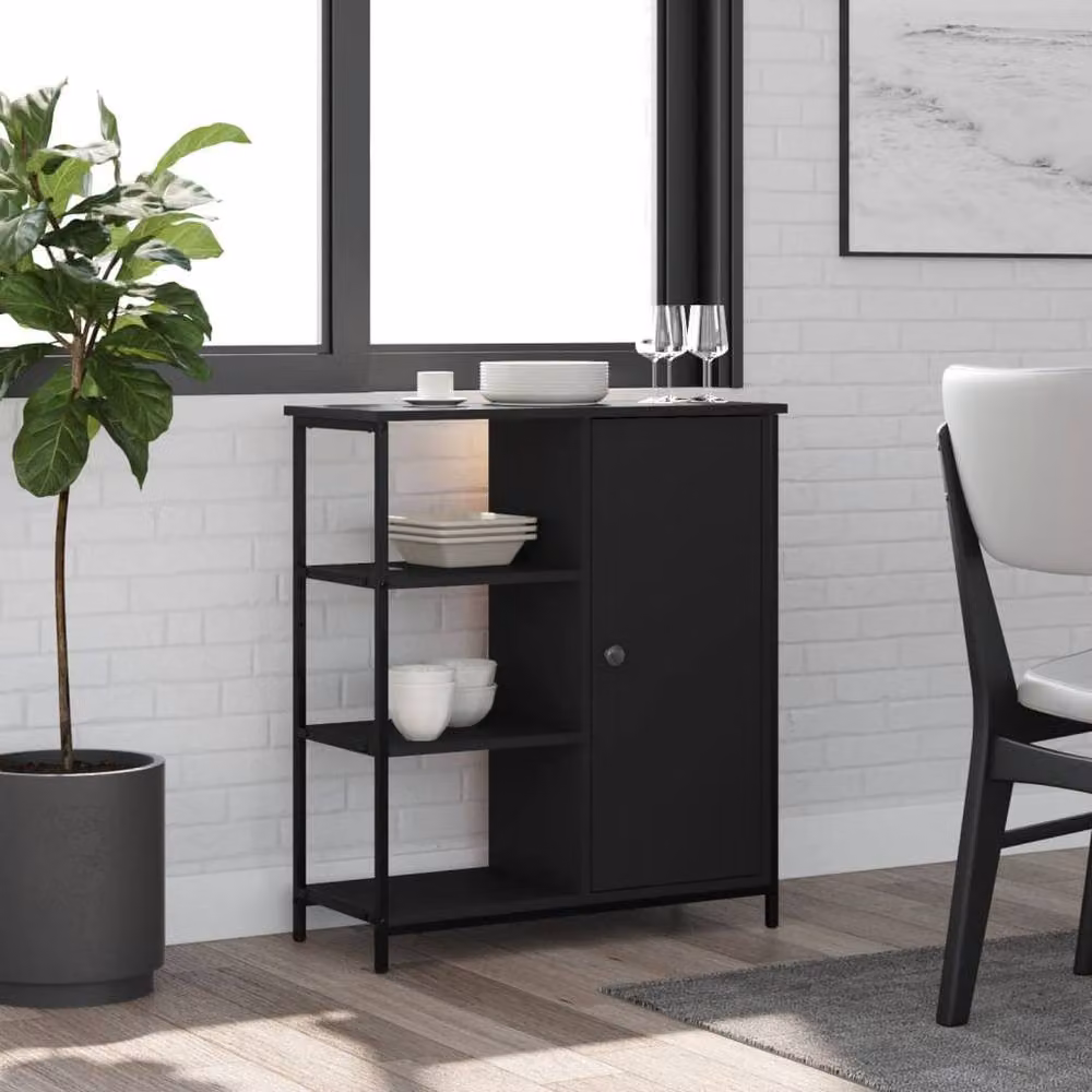 Berkfield Home Black Classic Sideboard, W/D/H: 70 x 30 x 80 cm – 2