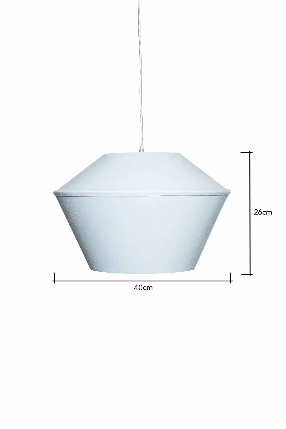 BHS Lighting Dana Easy Fit Fabric Light Shade in Blue – 3