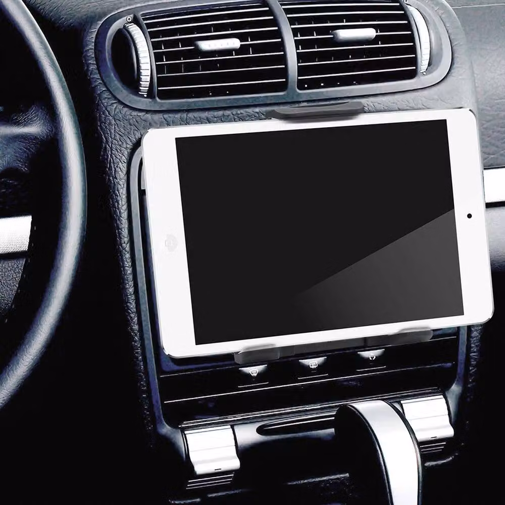 FLAVORA Magnetic Adjustable Universal Car Tablet Mount Holder in Black – 6