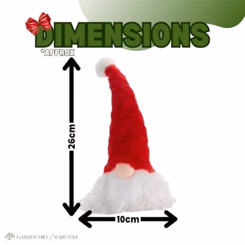 Three Kings Plush Glo-Kert Gonk Red Tabletop Christmas Decoration – 2