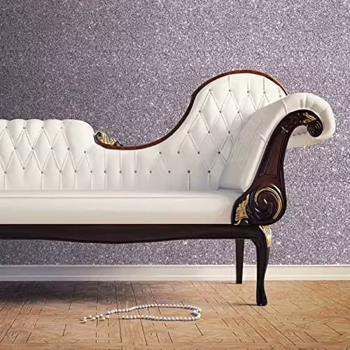 Muriva Sparkle Rose Gold Metallic Wallpaper in Pink and Gold