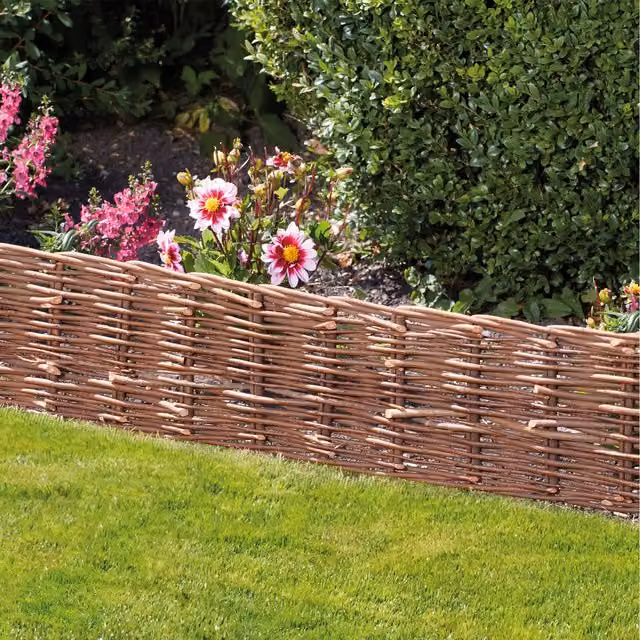 Walton's Woven Willow Border Edging Twin Pack in Brown