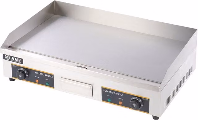 Livingandhome Stainless Steel Countertop Flat-Top Grill BBQ Griddle, Silver