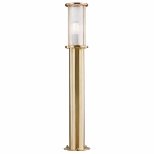 Nordlux Linton Brass Outdoor Garden Post Light, IP54 Maritime Safe, E27 – 1