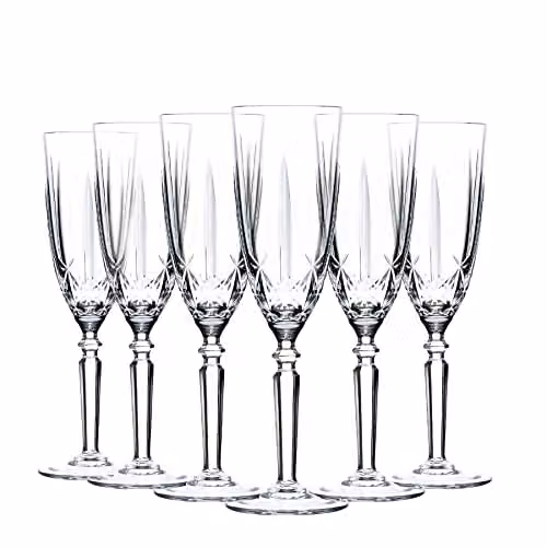 RCR Orchestra Crystal Champagne Flutes Set, 12 x 200ml, Transparent – 1