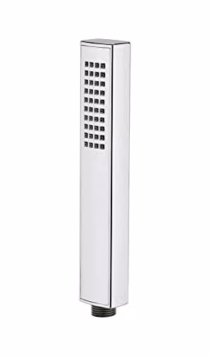 Nuie HO306 Modern Rectangular Easy-Clean Shower Handset, Chrome