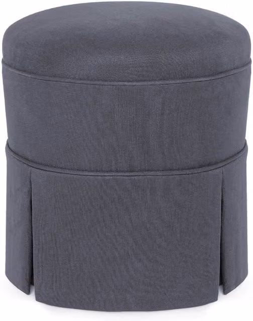 House of Hackney Heavenly Hemp Pomona Bottoman Soft Body Cube in Blue and Grey W/D/H: 44 x 45 x 44 cm