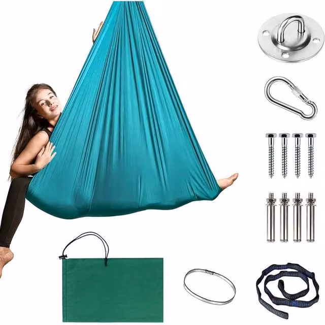 FLAVORA Green Indoor Sensory Therapy Swing Hammock for Children