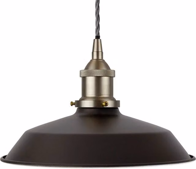 SE Home Trinity Small Metal Pendant Light in Matt Black and Chrome