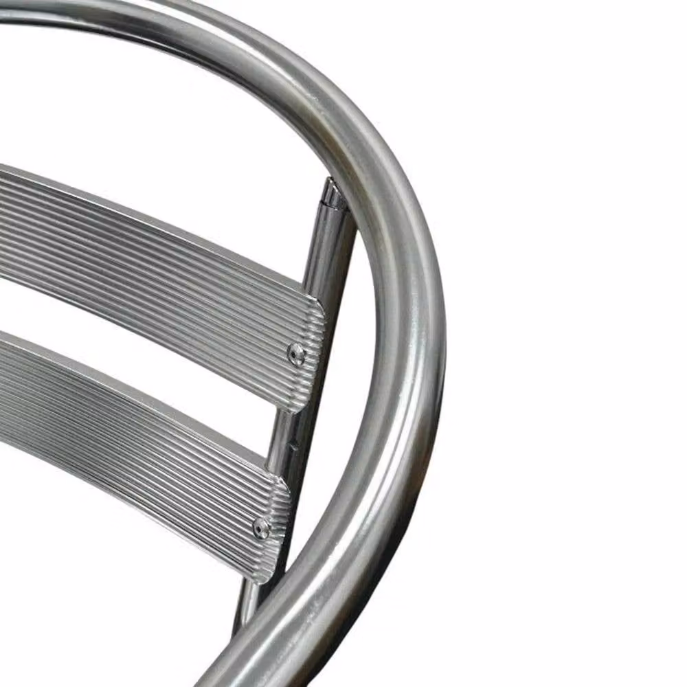 PAWNORA Silver Aluminium Bar Stools – 2