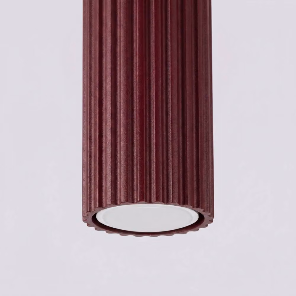 Sollux Lighting minimalist cylinder ceiling lamp in red, W/D/H: 10 x 6.5 x 6.5 cm – 4