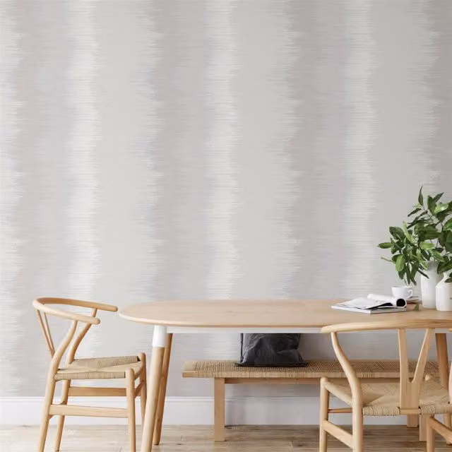 Wallquest Abstract Ombre Striped Modern Wallpaper in Grey