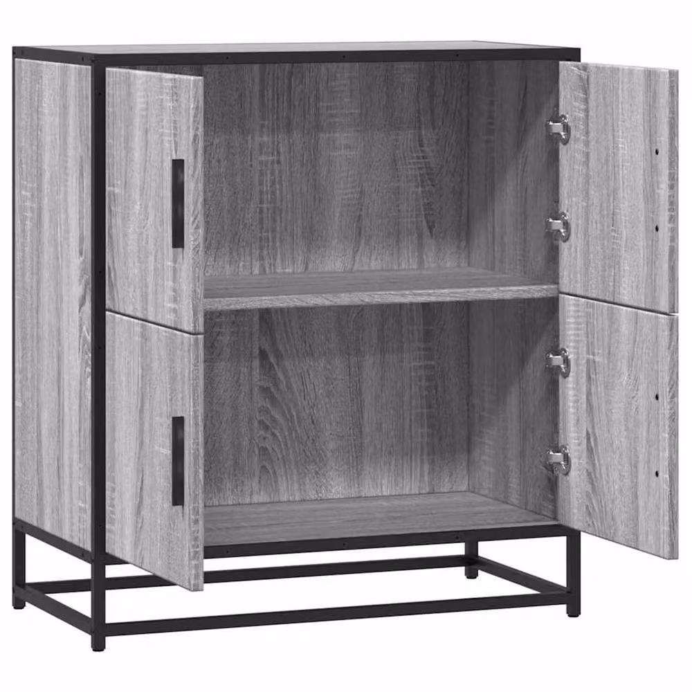 Berkfield Home Grey Sonoma Industrial Sideboard in Engineered Wood, W/D/H: 68 x 35 x 76 cm – 5