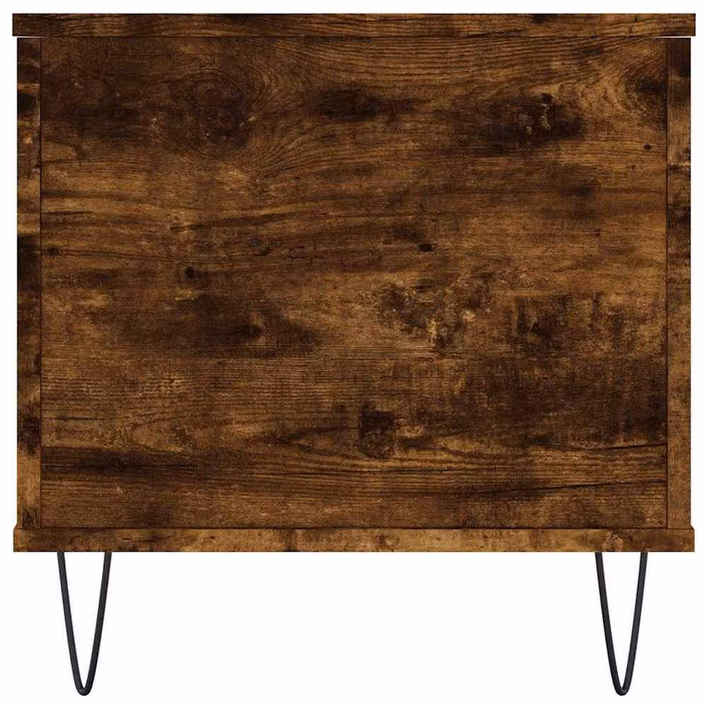 Berkfield Home Modern Coffee Table in Smoked Oak Brown, W/D/H: 90 x 44.5 x 45 cm – 4