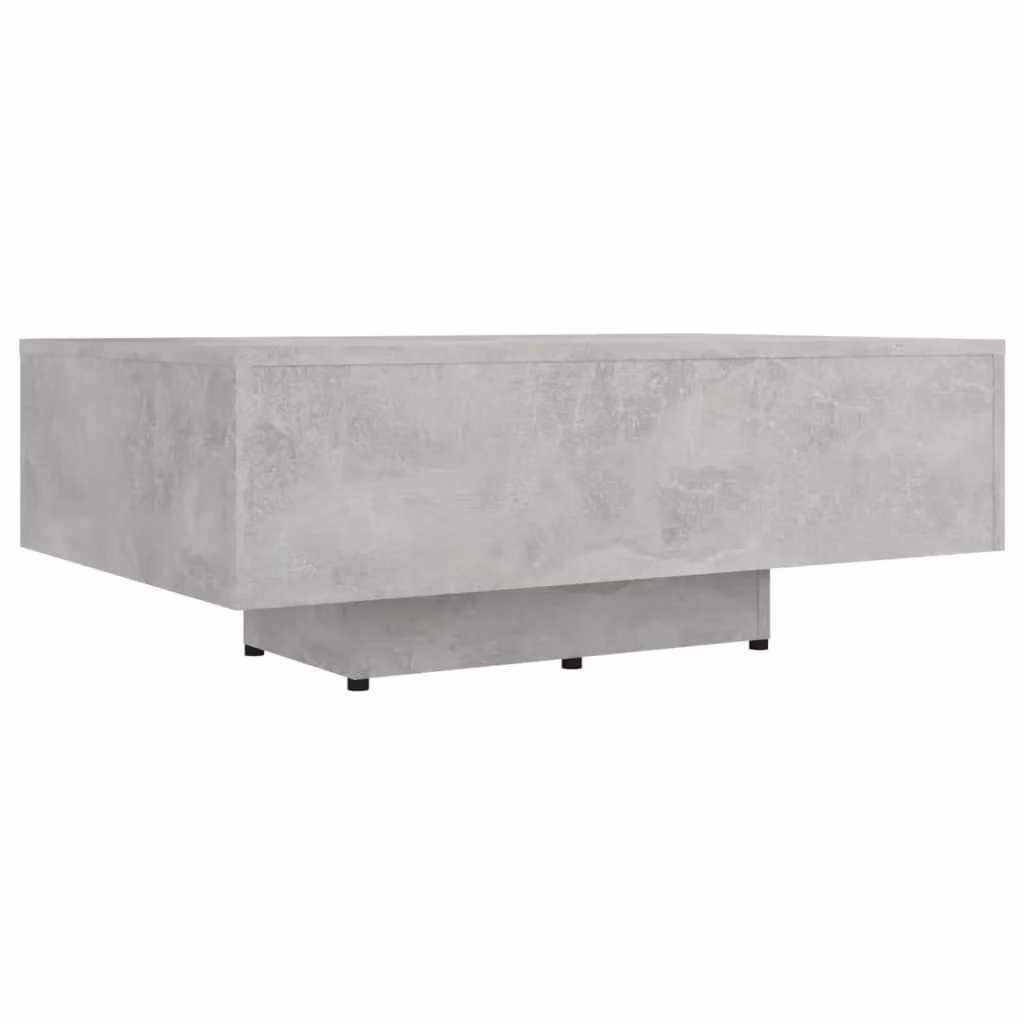 Berkfield Home Modern Rectangular Coffee Table in Concrete Grey, W/D/H: 85 x 55 x 31 cm – 2