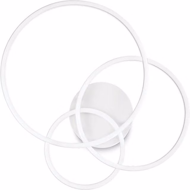 Ideal Lux Frame LED Decorative Ring Wall Light in White, 3000K Warm White