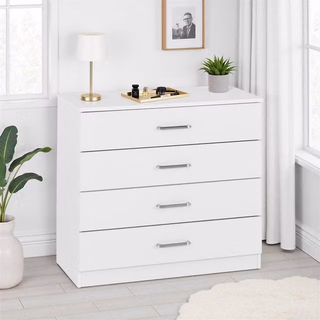 Seconique Dakota 4 Drawer Chest in White