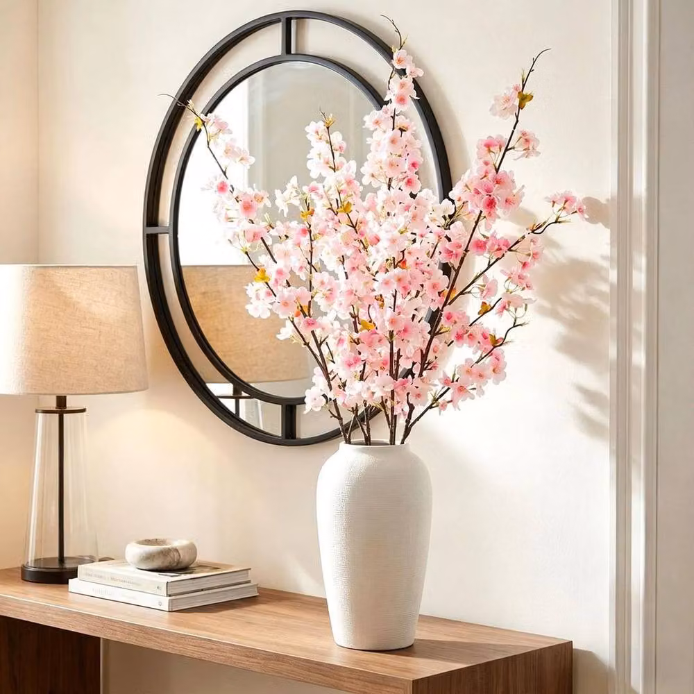 SPETLEK 5pcs Pink Artificial Cherry Blossom Branches – 2