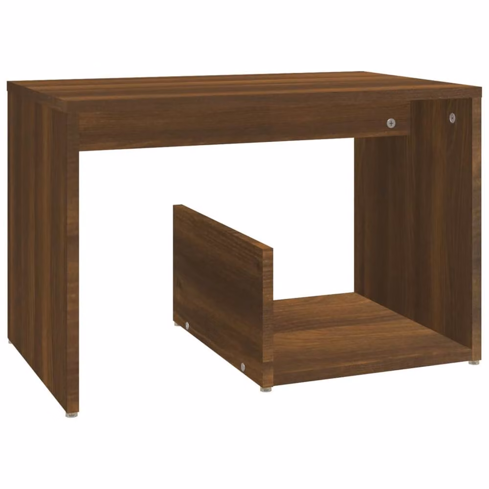 Berkfield Home Brown Oak Side Table, W/D/H: 59 x 36 x 38 cm – 2