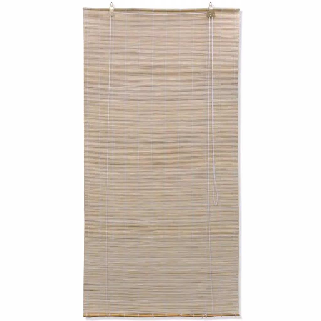 Berkfield Home Bamboo Roller Blinds, 4 Pack, Beige, W: 120 cm, H: 160 cm – 2