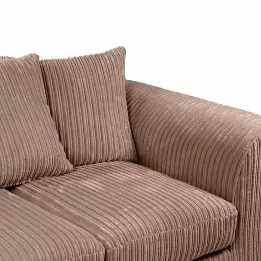 Snug Furniture Birmingham Ltd Camden Left Hand Corner Sofa Set in Camel Jumbo Cord – 3