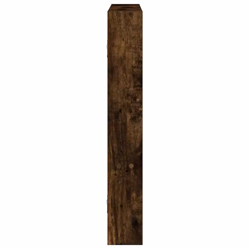 Berkfield Home Wall Mounted Smoked Oak Shelf in Brown, W/D/H: 60 x 43 x 9 cm – 5