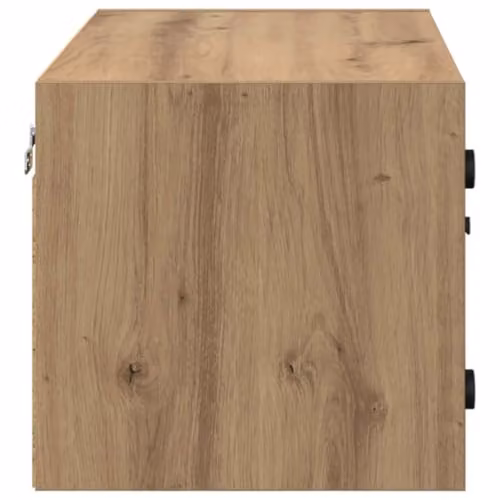 vidaXL Wall Cabinet in Artisan Oak with Glass Doors, W/D/H: 68 x 37 x 35 cm – 3
